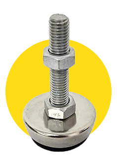 Chân tăng chỉnh cao su chống rung loại nhỏ, tải nhẹ