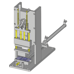 Cơ cấu kẹp với hành trình có thể mở rộng